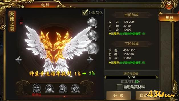 战无止境翅膀系统